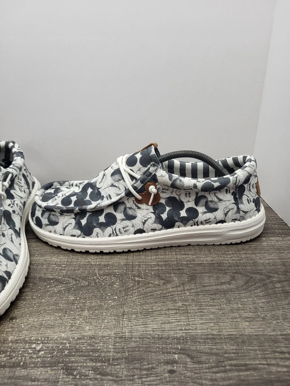 NEW Hey Dude Mickey Mouse Disney Print Wally Shoes Sz 13 B Grade